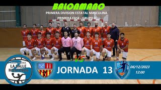 J13 CH LA SALLE MONTCADA A  FINESTRELLES SC HANDBOL ESPLUGUES [upl. by Wayland]