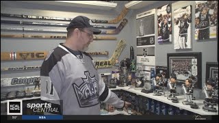 Kings superfan Chris Stupniks puck collection [upl. by Natsrik]