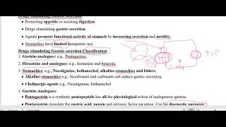 19 Stomachics Prokinetics amp Carminatives 220221FVASBHUVPTTh [upl. by Ahseekat712]