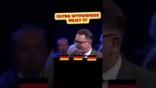 Ostra wypowiedź Mejzy o Niemcach polityka polskapolityka viral shorts [upl. by Eveivenej]