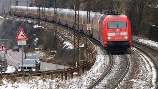 Ake Rheingold mit 101 0032 und 101 0016 auf der Steige zwischen Geislingen und Amstetten [upl. by Vi]