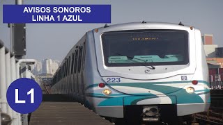 Avisos Sonoros  Linha 1 Azul Antigo  Ana MartinsPortuguês [upl. by Aya]