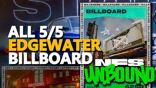 Edgewater Billboard NFS Unbound All 55 [upl. by Aokek952]