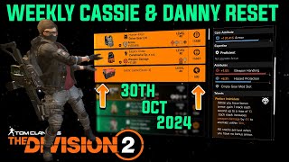 The Division 2 quotWEEKLY CASSIE MENDOZA amp DANNY WEAVER RESET LEVEL 40quot October 30th 2024 [upl. by Yeniar]