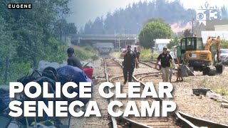 Police Clear LongStanding Seneca Homeless Camp [upl. by Bollen]