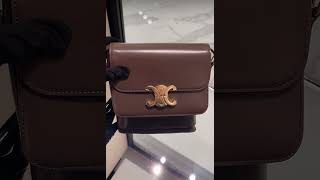 셀린느 CELINE CLASSIQUE TRIOMPHE BAG IN SHINY CALFSKIN 187363BF419BGwwwroseluxcom [upl. by Mcnalley]