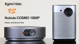 Xgimi Halo vs Nebula Cosmo 1080P Projector Colour Accuracy and Sound Performance Test [upl. by Clywd]