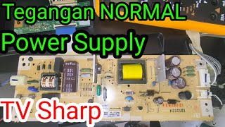 Tegangan tegangan normal power supply TV LED Sharp posisi ON amp Off  power supply1 [upl. by Grati]