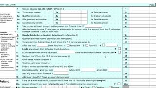 1040 Tax Form Read Through [upl. by Gwenn]