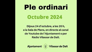 Ple extraordinari de 7 novembre de 2024 [upl. by Annaiv]