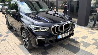 BMW X5 M50d Carbonschwarz Leather Merino black [upl. by Annibo]