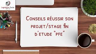 Réussir mon stage PFEconseilsétapes à suivreexemplesexpériences rédaction rapportproblématique [upl. by Nila298]