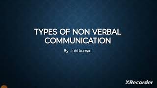 Types of non verbal communication Proxemics [upl. by Elleral]