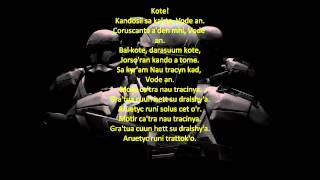 Star Wars Republic Commando Music  Vode An w Ancient Mandalorian Lyrics [upl. by Merrel]