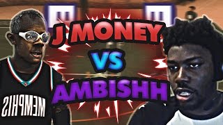 PLAYING vs TWITCH STREAMER quotAMBISHHquot  J MONEY x BRUCE  NBA 2K17 MyPARK [upl. by Iraj]