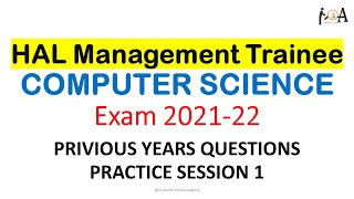 HAL MT 2021  2022 Exam  COMPUTER SCIENCE  Previous Years Questions With Detailed Solutions PART 1 [upl. by Nnadroj]