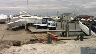 Hurricane Sandy  Ortley Beach up to Ocean Beach 2 in Toms River Township  Part 2 [upl. by Geer]