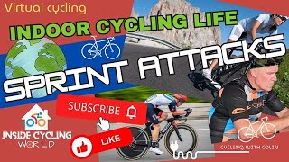 VIRTUAL RACING Cycling Sprint Attacks [upl. by Aram]