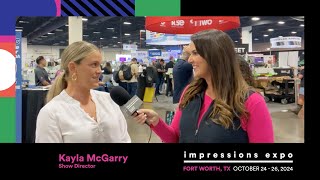 Impressions Expo Fort Worth Opens Interview with Kayla McGarry [upl. by Saphra]