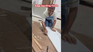 Eage banding finish intrior furniture shots viralshort youtube trending [upl. by Yllod874]