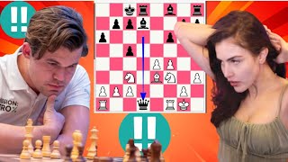 Magnus Carlsen vs Alexandra Botez [upl. by Brenna]