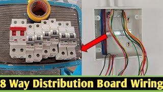 distribution Board Dp 8way wiring connection How to Installation MCB ⚡⚡ [upl. by Assedo]