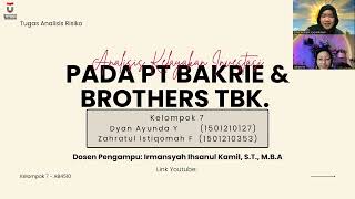 Analisis Kelayakan Investasi Pada PT Bakrie amp Brothers TBK [upl. by Lettie]