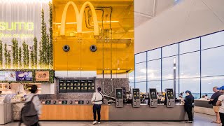 McDonalds Sky Kitchen  Sydney International Airport  Designed by Landini Associates [upl. by Alieka]