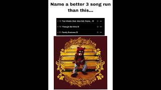 This 3 song run is absolutely legendary 🔥 kanyewest rap [upl. by Nesto79]