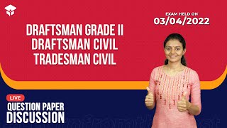 QUESTION PAPER DISCUSSION  DRAFTSMAN GRADE II  DRAFTSMAN CIVIL  TRADESMAN CIVIL [upl. by Sandberg]