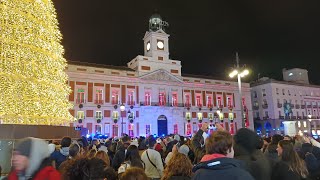 LIVE🔴  Puerta del Sol Madrid Spain  Scene before Countdown New Year 2024 [upl. by Kristel]