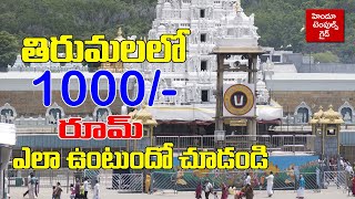 తిరుమల లో 1000 రూమ్ ఎలా ఉందొ చూడండి Tirumala 1000 Room Details Nandakam Guest House Room Video [upl. by Anirdna]