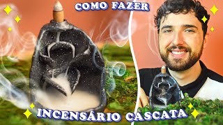 COMO FAZER INCENSÁRIO CASCATA DE ARGILA  Porta incenso de cerâmica friaDIY Backflow Incense Burner [upl. by Anor110]