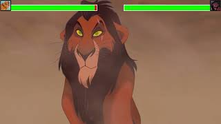 The Lion King 1994  Spotted Hyenas Chasing Simba with healthbars [upl. by Collyer]