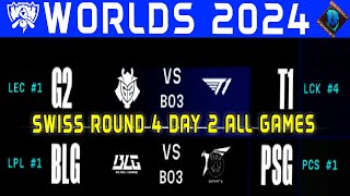 Worlds Highlights ALL GAMES  Swiss Stage Round 4 Day 2 by Onivia [upl. by Sanjay]