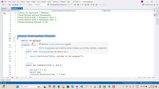 Fix CS0116 A namespace cannot directly contain members such as fields methods or statements  C [upl. by Nevetse]