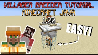 Villager Breeder TUTORIAL Minecraft Java 120 [upl. by Franzoni]