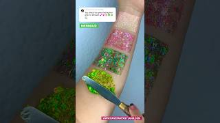 Rave Fantasyland Glitter Swatch Wicked Themed 💚Comment some colors or themes you’d like to see💖🌈 [upl. by Lacim]