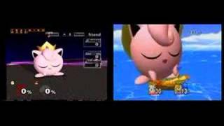 Jigglypuffs Rest Comparison Melee vs Brawl [upl. by Vickey]