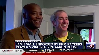 Former Packer Virginia senator Aaron Rouse endorses Jamie Wall in State Senate race [upl. by Audra]