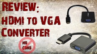 Review HDMI to VGA Converter [upl. by Ayhay]