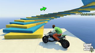 قراند 5  باركور دباب ناغازاكي ستريدير 🐸 GTA 5  Nagasaki Stryder Bike Parkour [upl. by Zinnes]