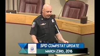 SPD Compstat Meeting March 23rd 2016 [upl. by Jamima]