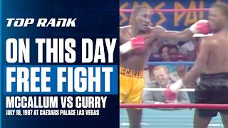 Donald Curry Suffers One Punch KO From Mike McCallum  ON THIS DAY [upl. by Mil]