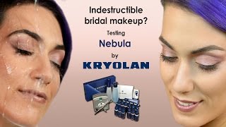 INDESTRUCTIBLE bridal makeup Testing Nebula by Kryolan  Trucco Sposa INDISTRUTTIBILE [upl. by Evaleen]