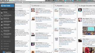 Using Tweetdeck for Twitter Chats [upl. by Lemmor]