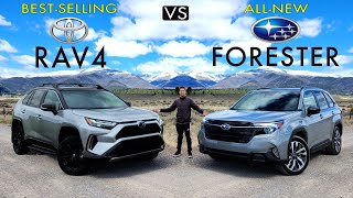 SHOWDOWN  2025 Subaru Forester Touring vs 2024 Toyota RAV4 XSE Comparison [upl. by Adroj346]