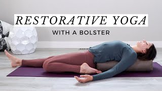 Restorative Yoga With a Bolster for Relaxation [upl. by Zindman]