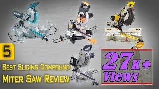 5 The Best Sliding Compound Miter Saw Review  Best Sliding Miter Saw 10 Inch 12 Inch [upl. by Seabrooke]