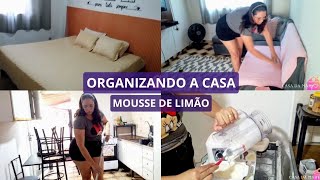 ORGANIZANDO A CASA  TESTANDO NOVO MOP  MOUSSE DE LIMÃO  CASA DA MARY [upl. by Neirod]